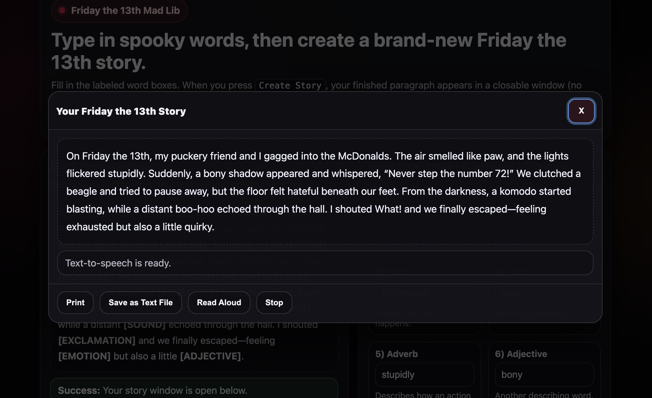 Friday the 13th Super Paralaugh
